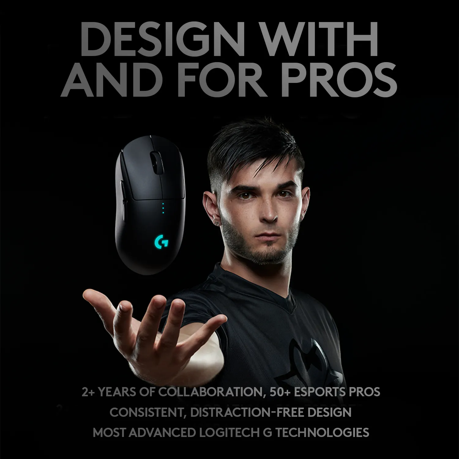 Logitech G Pro Wireless -langaton pelihiiri, Musta