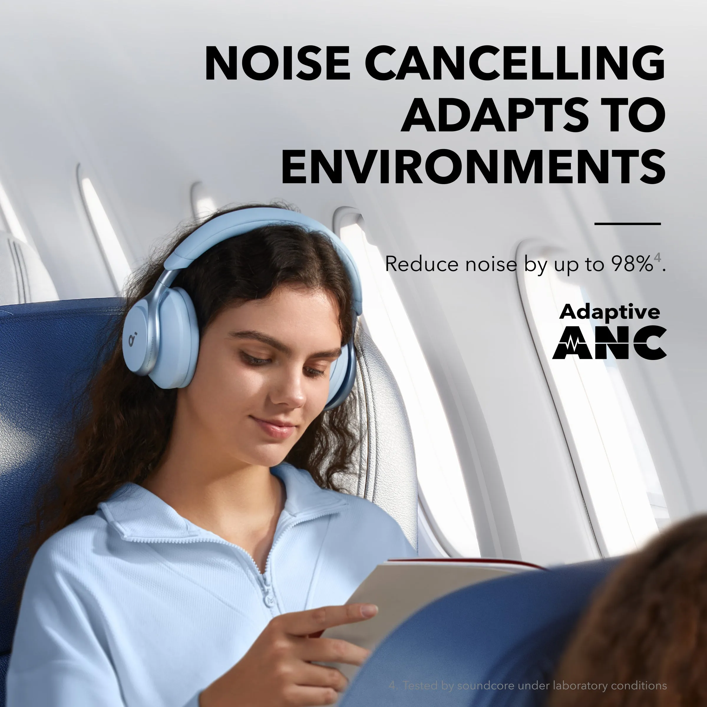 Anker Soundcore Space One - wireless headphones, Blue