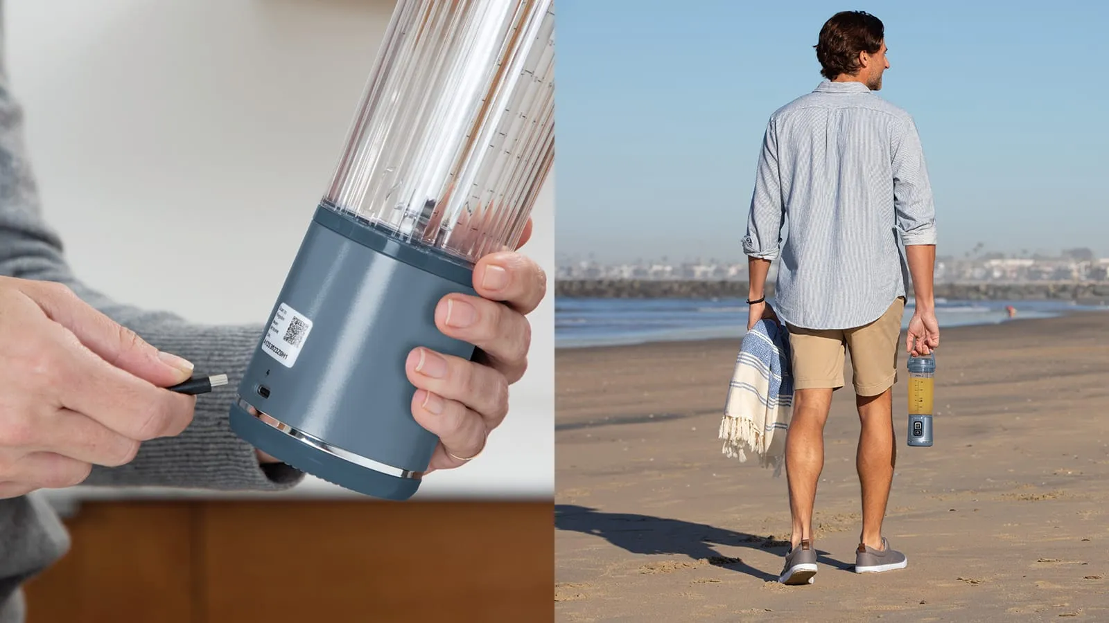 Ninja Blast BC151EUNV - portable blender, denim blue