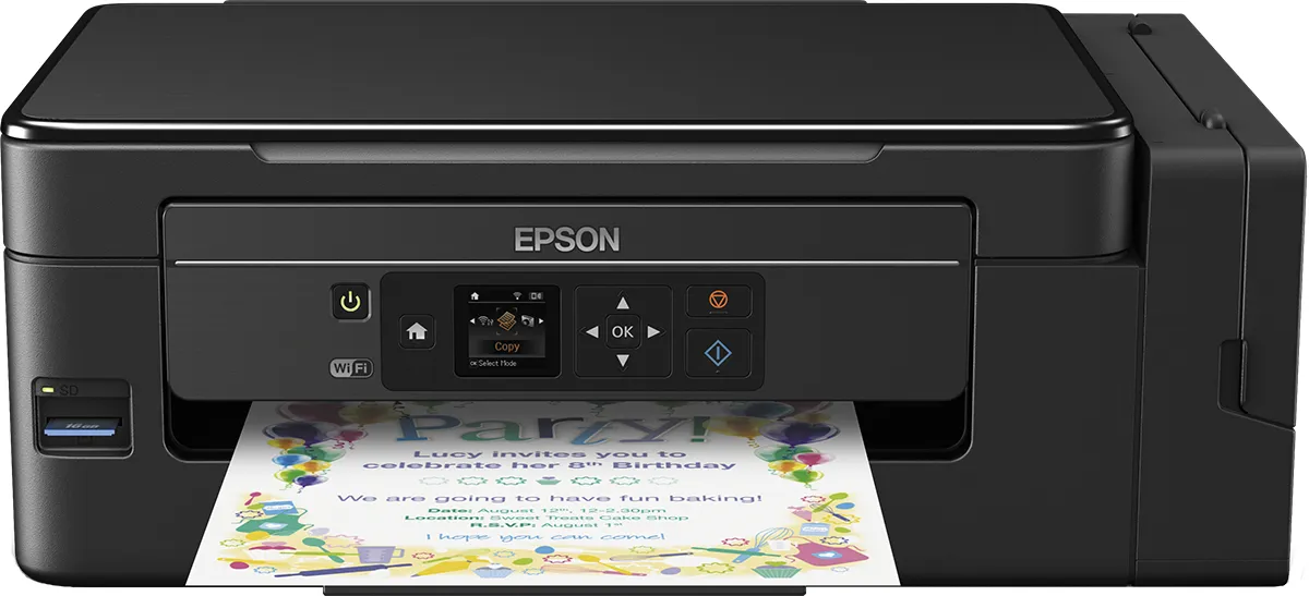 Epson EcoTank ET-2650 Wi-Fi, A4 -v&auml;rimustesuihkutulostin