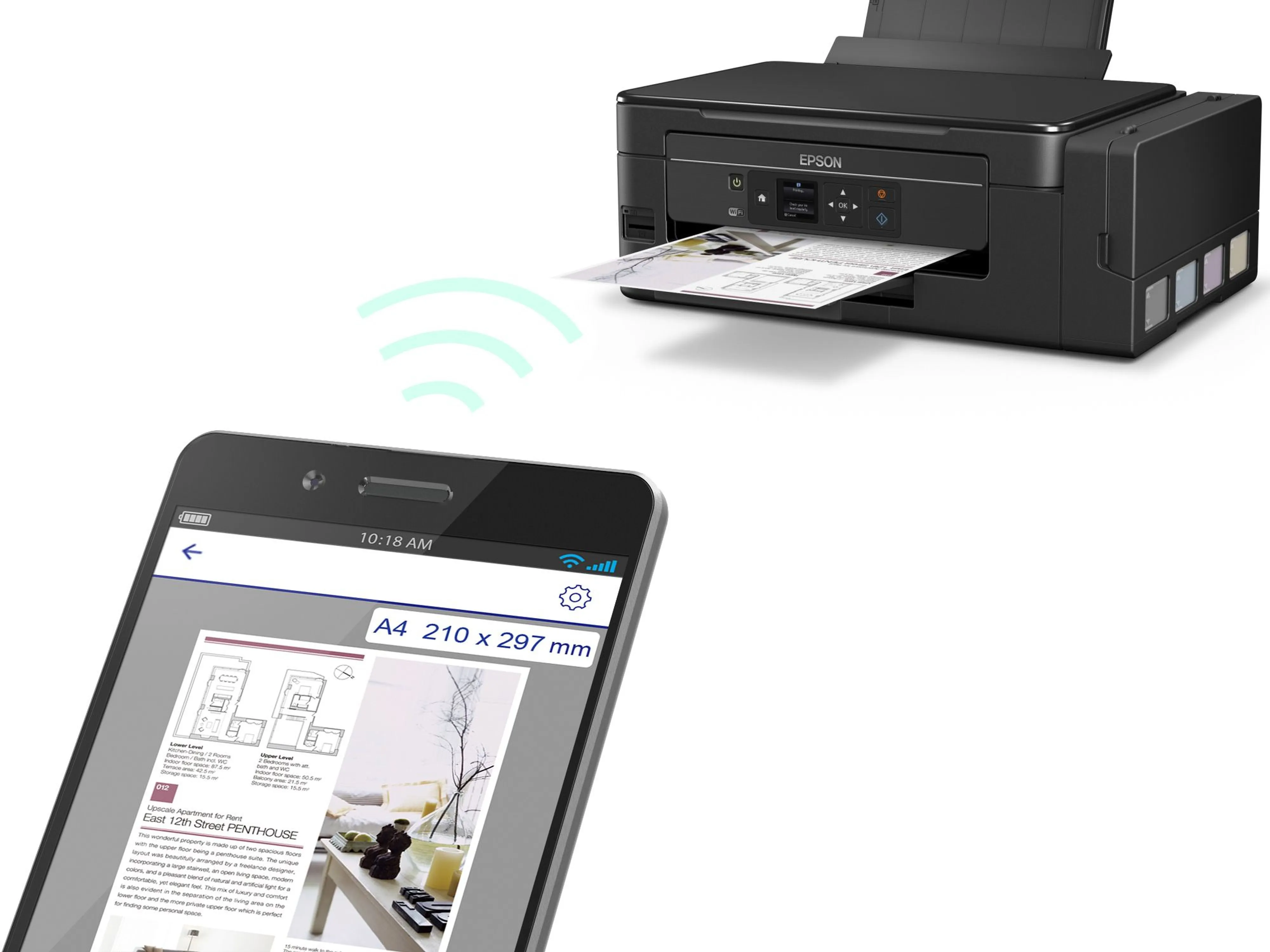Epson EcoTank ET-2650 Wi-Fi, A4 -v&auml;rimustesuihkutulostin