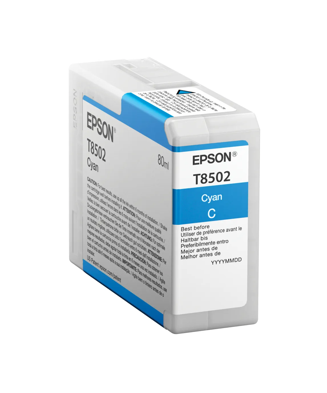 EPSON UltraChrome HD T8502 bl&auml;ckpatron, 80 ml, cyan