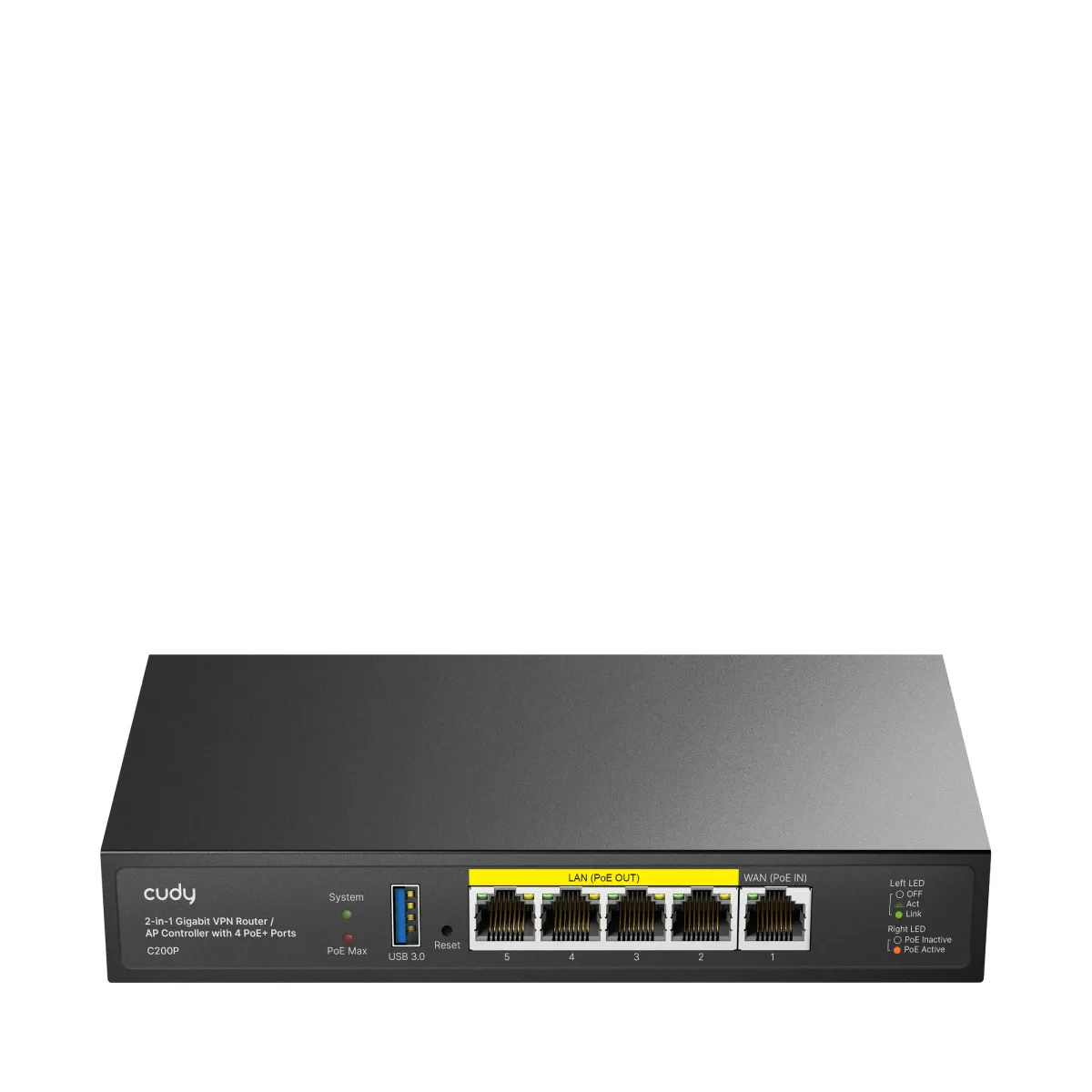 CUDY AP Controller 2-in-1 C200P 4x PoE+ 60W