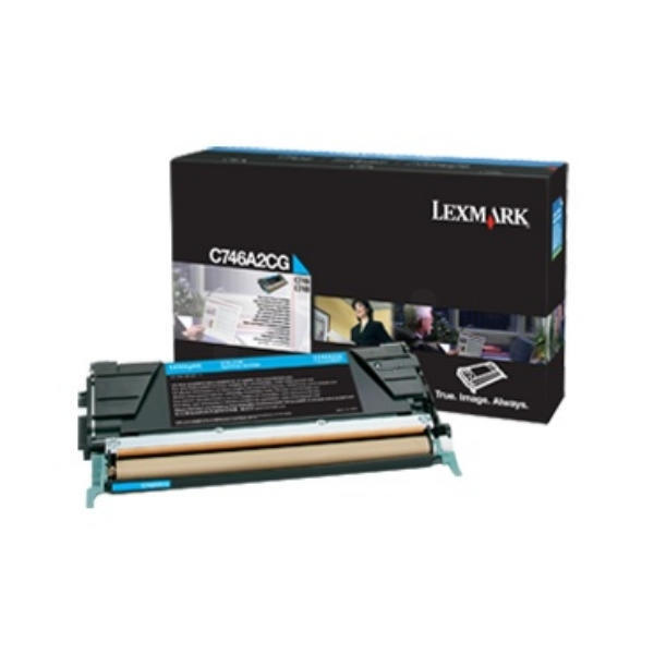 Lexmark C746A3CG lasertoner, cyan