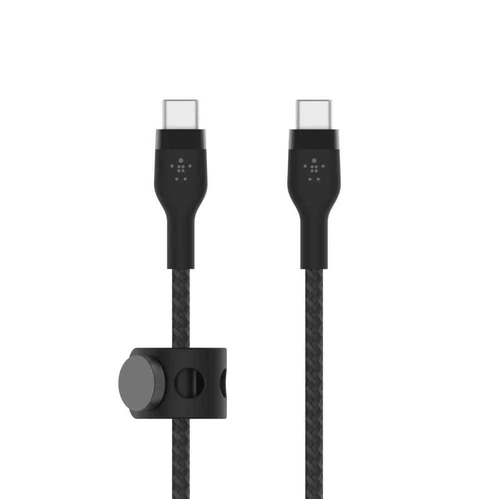 Belkin BoostCharge Pro Flex USB-C to USB-C Cabel 60W, - cable, 60W, 1m, Black