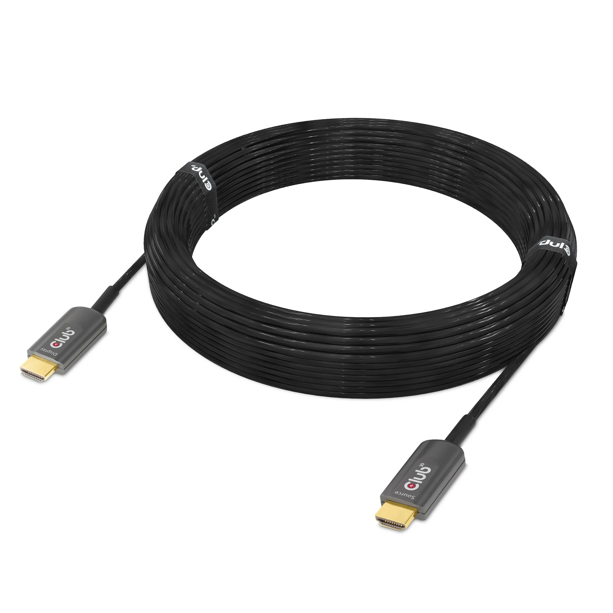 Club 3D 2.1 High Speed HDMI, AOC - kabel, Svart, 15m