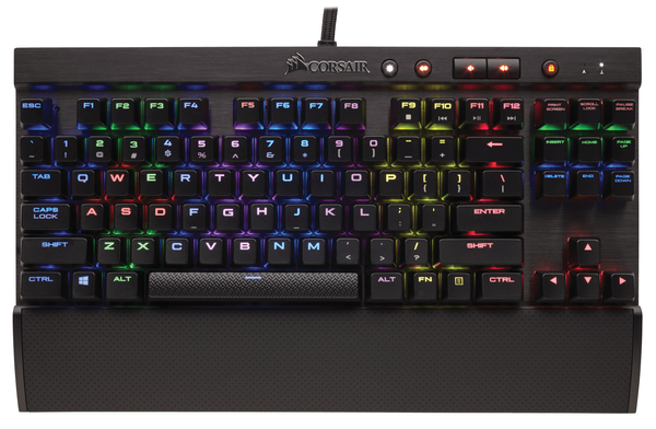 Corsair K65 LUX RGB Compact, Cherry MX Red Mechanical - Gaming Keyboard