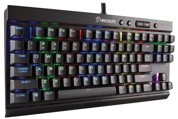 Corsair K65 LUX RGB Compact, Cherry MX Red Mechanical - Gaming Keyboard