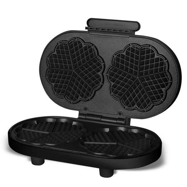 Champion CHVJ600 Dubbelt hj&auml;rtformat v&aring;ffelj&auml;rn 1600W Svart