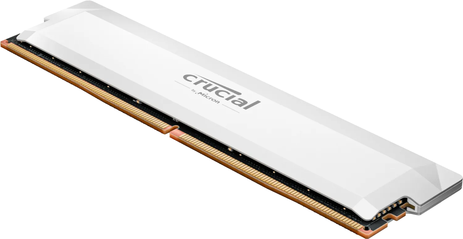 Crucial Pro OC 32GB&nbsp;DDR5-6000 UDIMM CL40, White
