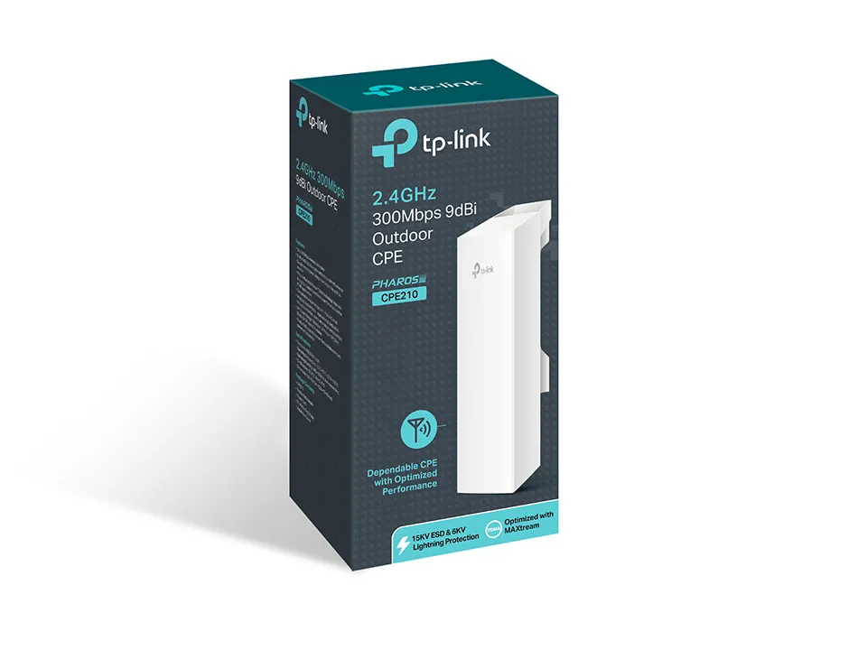 TP-LINK CPE210 - Langattoman verkon liityntäpiste - 802.11b/g/n - 2.4 GHz - DC power