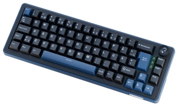Ducky OK-M 65% -langaton mekaaninen pelin&auml;pp&auml;imist&ouml;, KTT Linear, musta