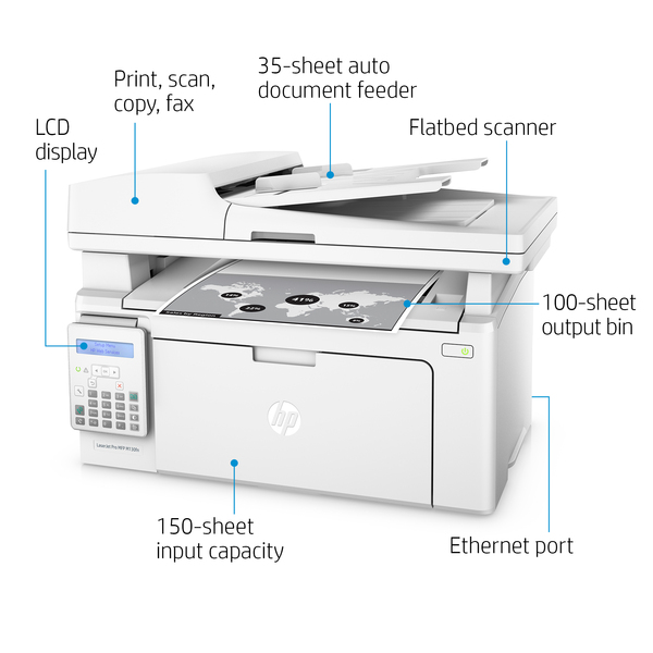 HP LaserJet Pro M130fn LAN, A4 - mono laser printer