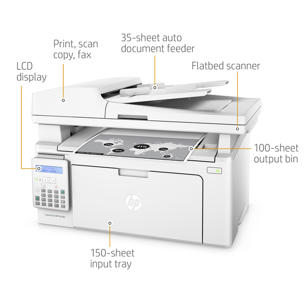 HP LaserJet Pro M130fn LAN, A4 - mono laser printer