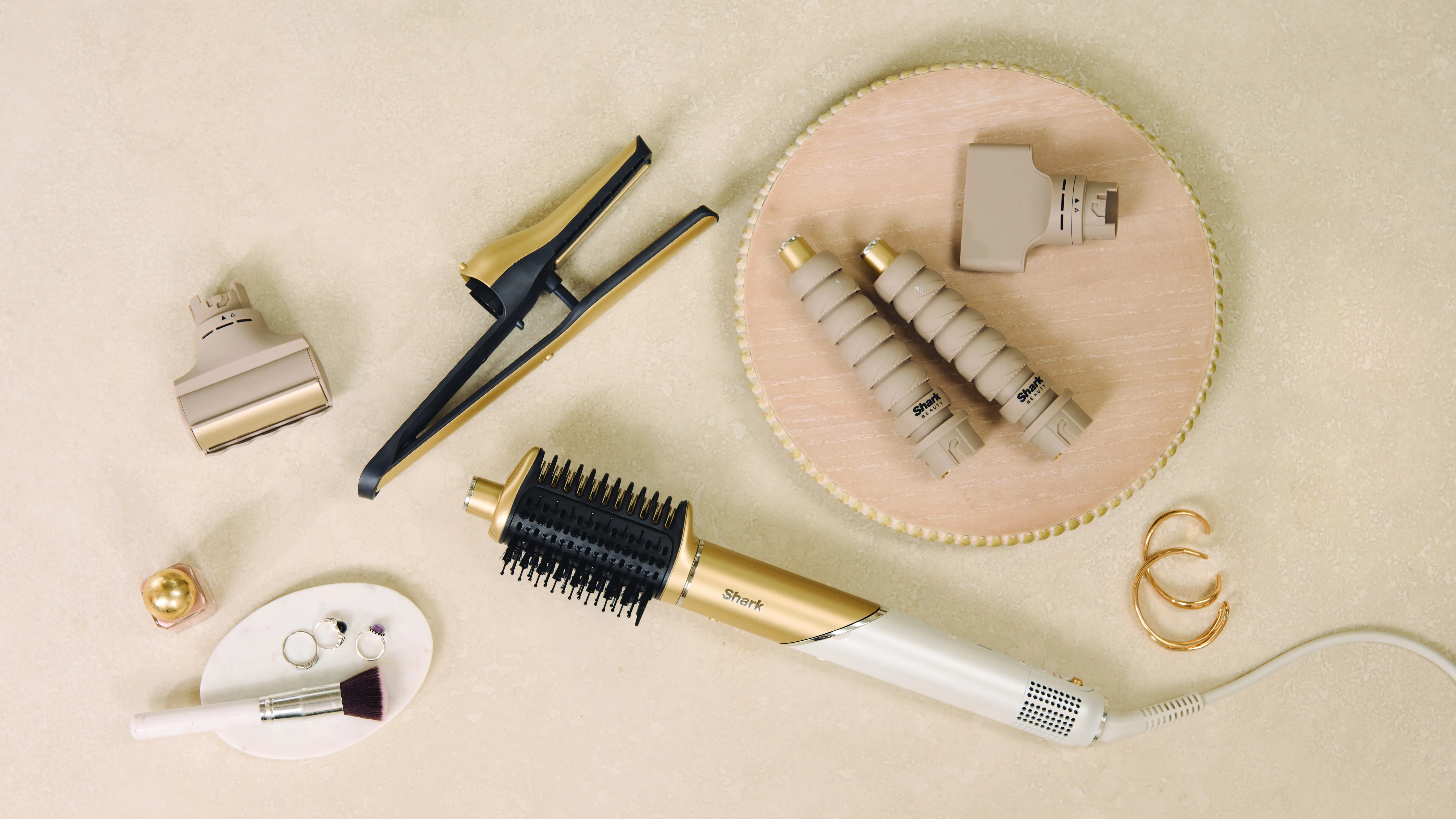 Shark Glam HD6051SEU Wet &amp; Dry Multi-styler, Gold