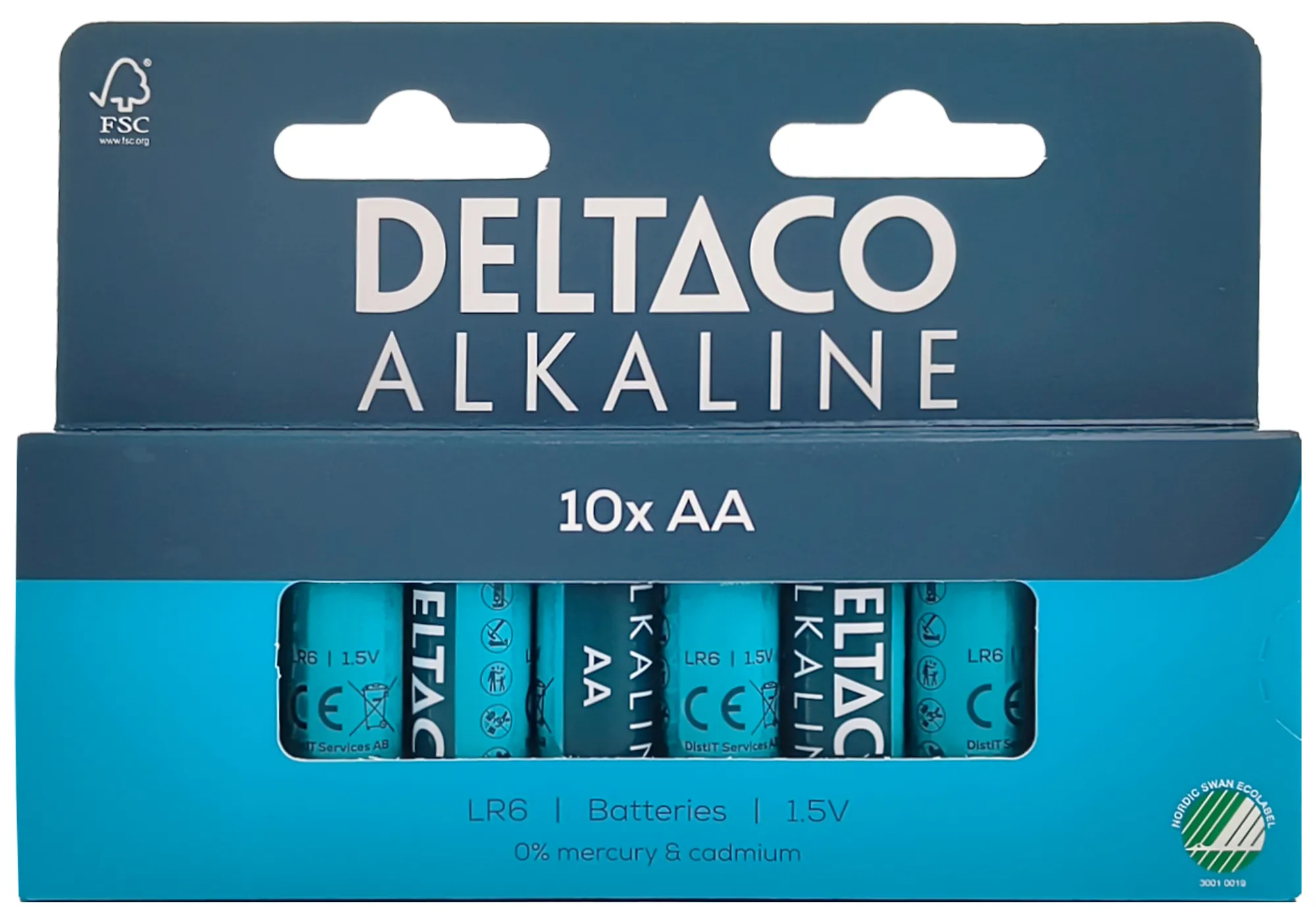 DELTACO AA alkaline 10-pack