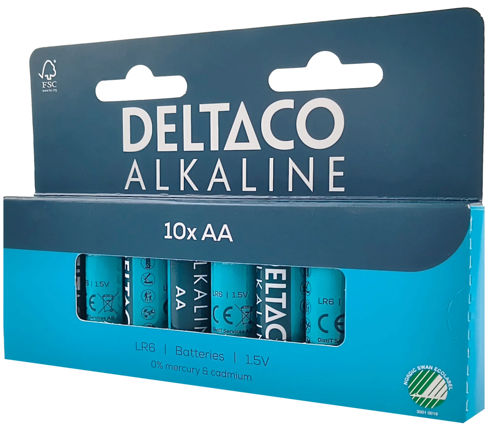 DELTACO AA alkaline 10-pack
