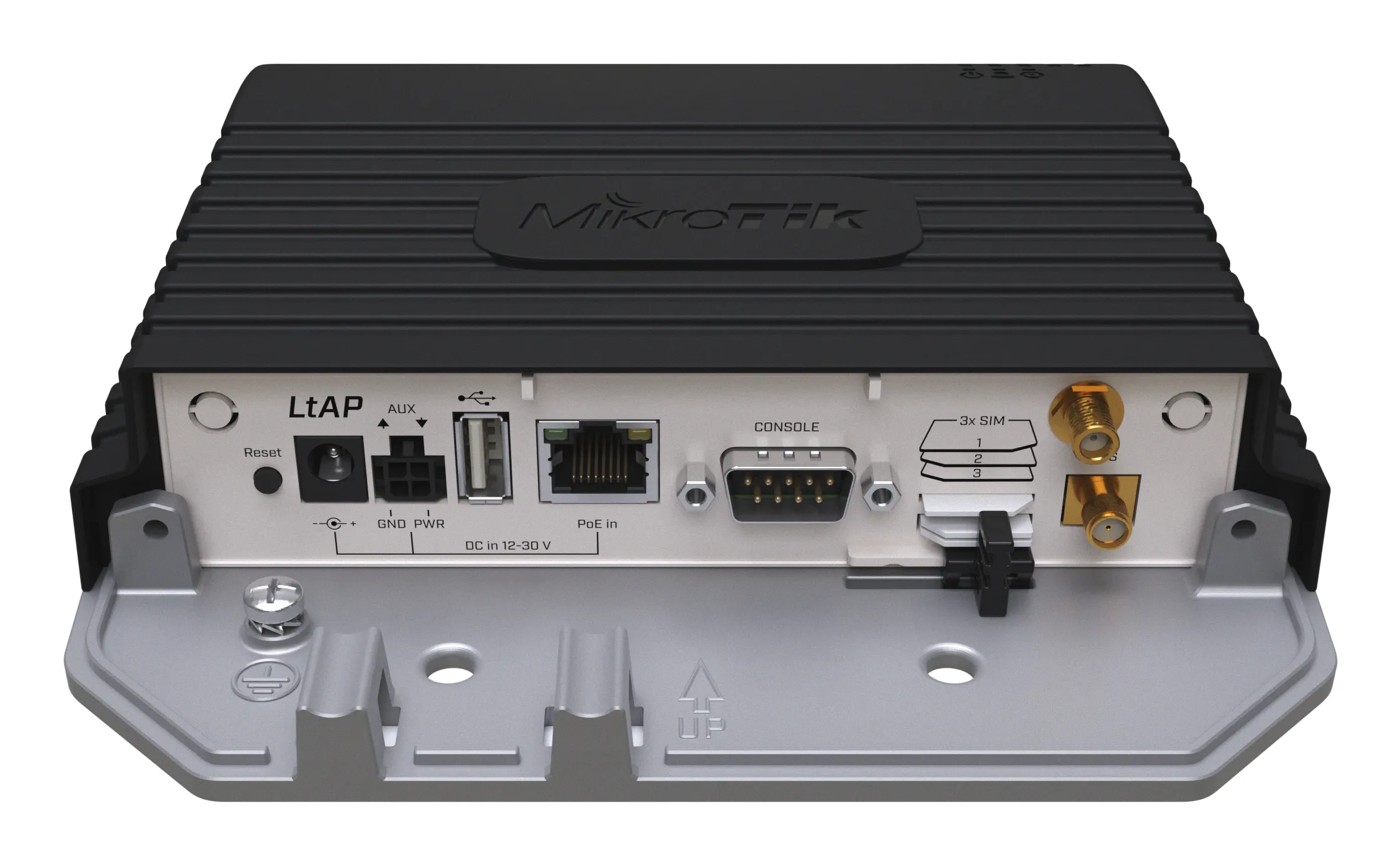 MikroTik LtAP LR8G LTE6 Kit router, Wi-Fi 4, 4G, svart