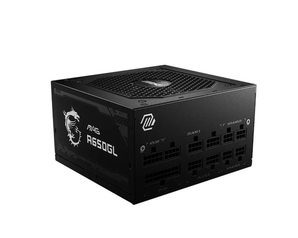 MSI MAG A650GL 650 W - power supply, 80 Plus Gold