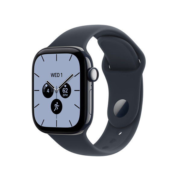 Apple Watch Series 12 (GPS + Cellular) 42mm Night Blue Ceramic Case with Navy Blue Sport Band, M/L