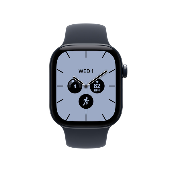 Apple Watch Series 12 (GPS + Cellular) 42mm Night Blue Ceramic Case with Navy Blue Sport Band, M/L