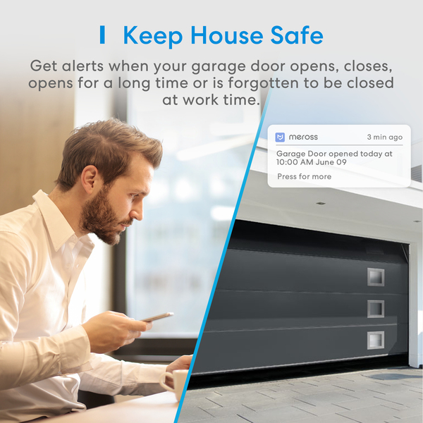 Meross Smart Garage Door Opener MSG100, Wi-Fi, HomeKit