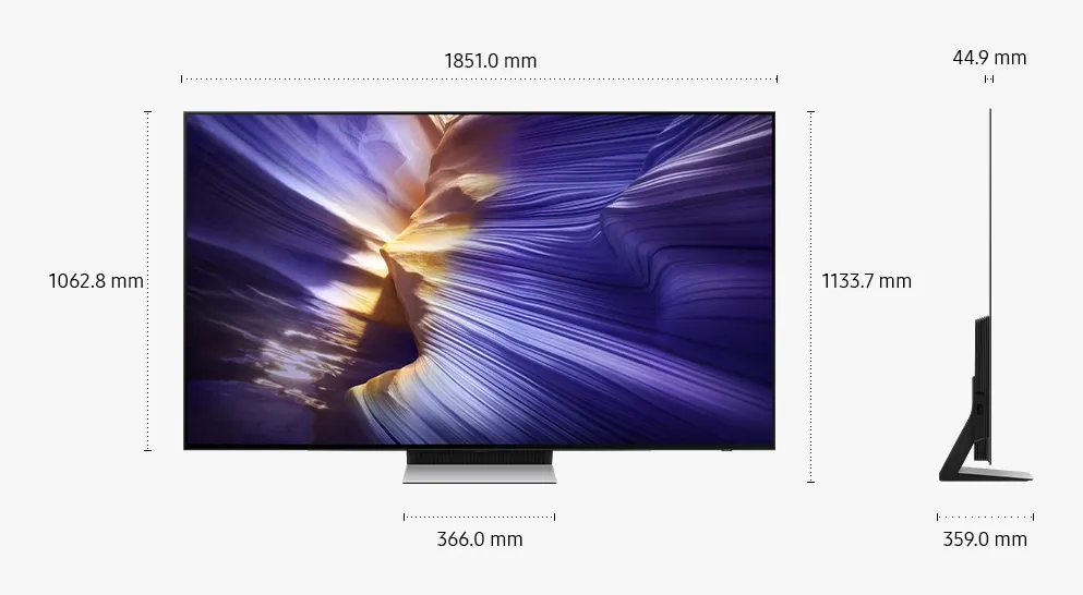 Samsung QE83S90S 83&quot; 4K OLED Tizen TV, 144 Hz, HDR10+, HLG