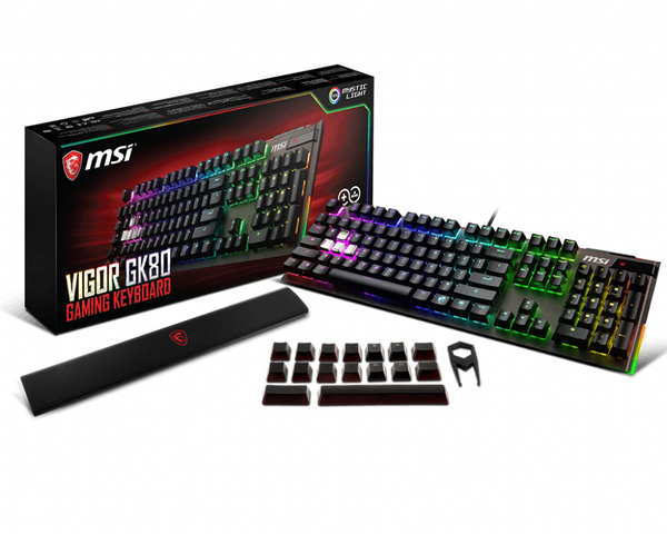 MSI Vigor GK80 - RGB Cherry MX Red Mechanical Gaming Keyboard