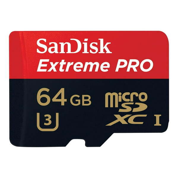 SanDisk Extreme PRO 2TB MicroSDXC UHS-I U3 V30 A2 card with SD adapter