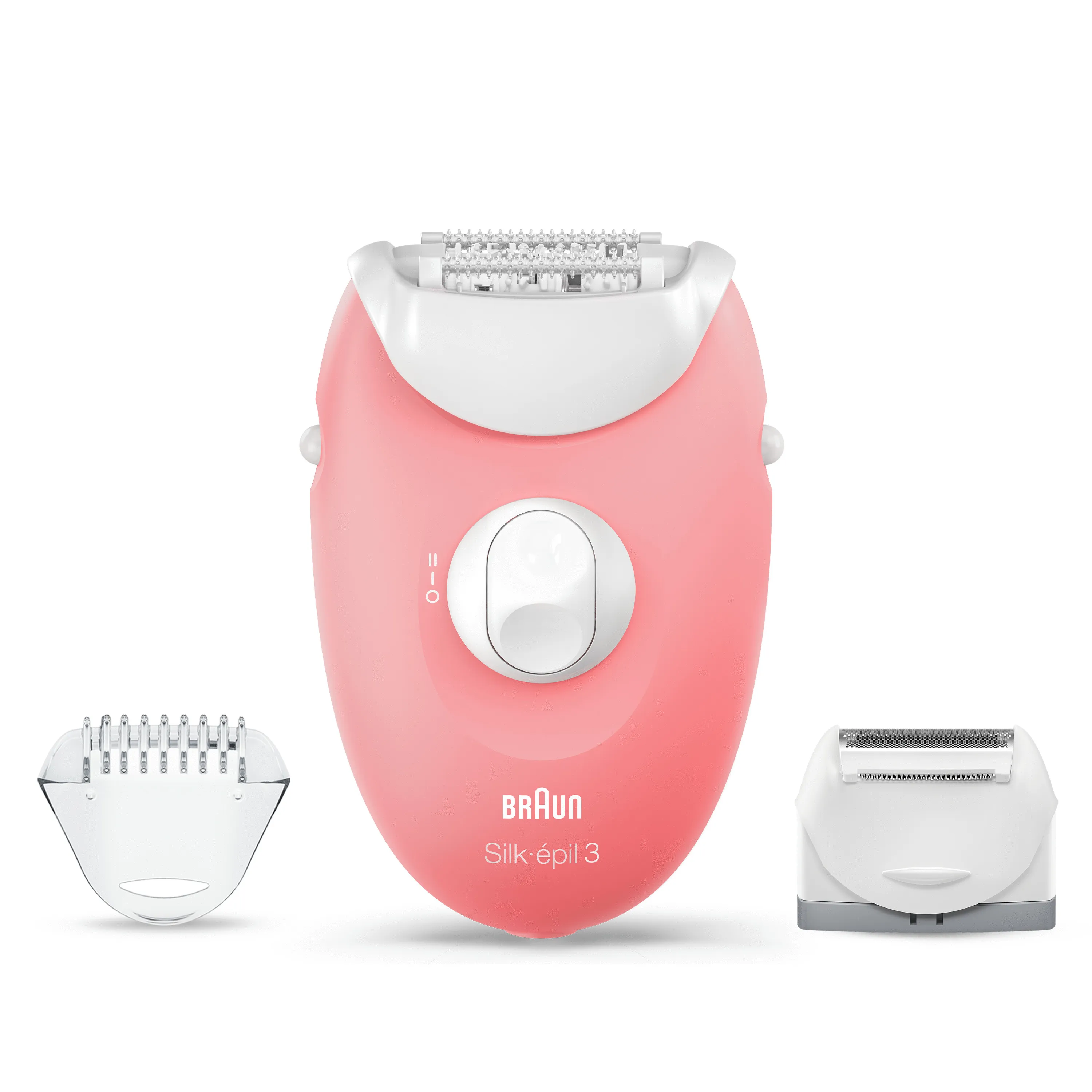 Braun Silk-&eacute;pil 3 SE3-277 -epilaattori, valkoinen, vaaleanpunainen