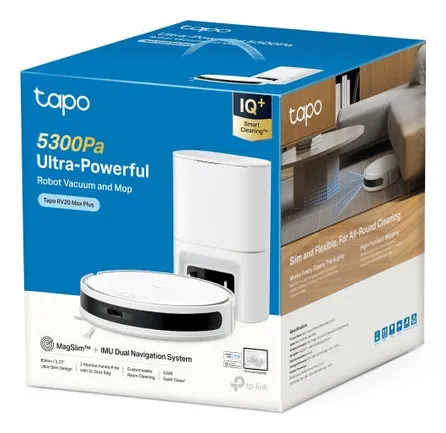 Tapo RV20 Max Plus Robot vacuum cleaner, White
