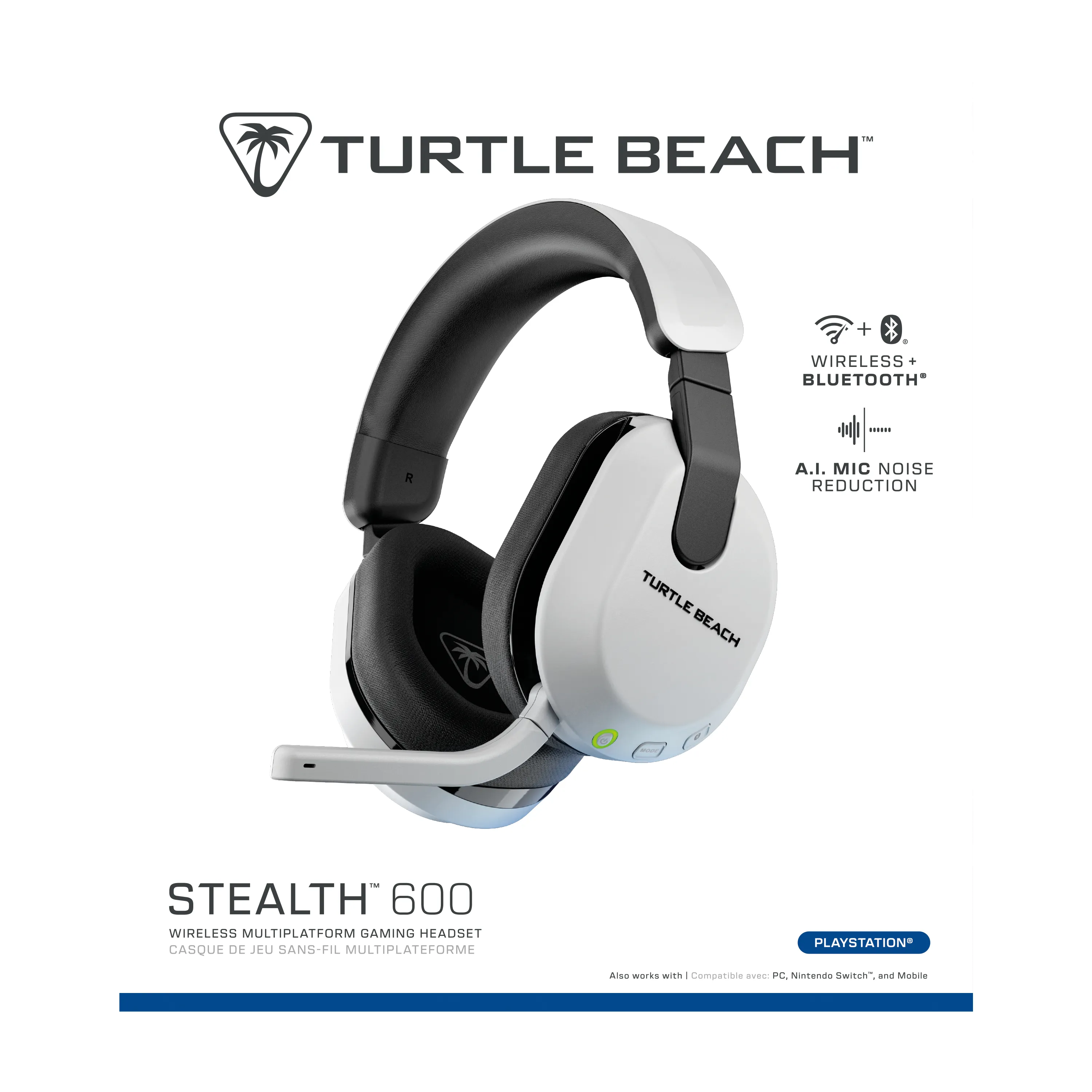 Turtle Beach Stealth 600 Gen 3 Wireless Gaming Headset, White