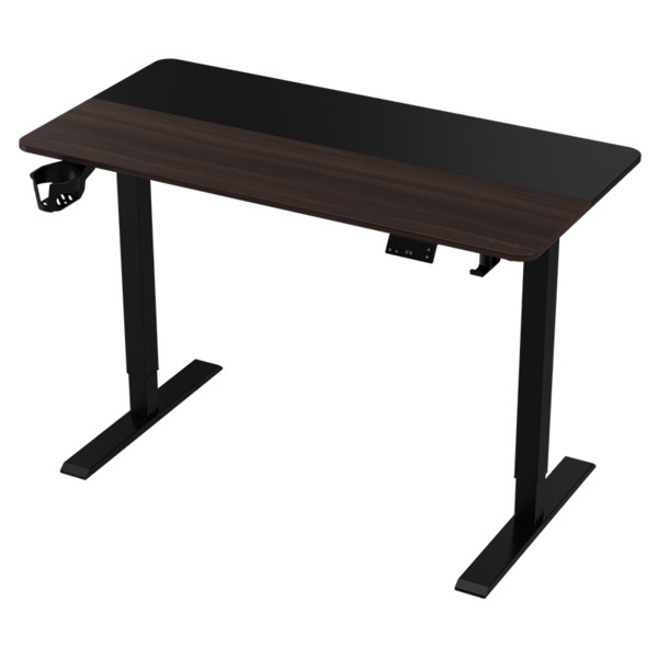 TX3 EZLY 120 cm Electric Height-Adjustable Gaming Desk, Black/Wood