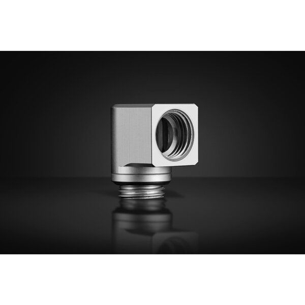 EKWB EK-Quantum Torque Micro Rotary 90&deg; - Satin Titanium, connection (titanium)