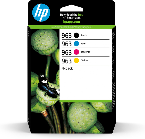 HP 963 C/M/Y/K Ink cartridges 4-pack Blistered
