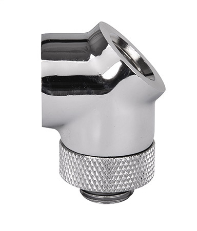 Thermaltake Pacific G1/4 45 Degree Adapter - Chrome