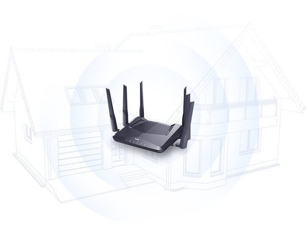 D-Link DIR-X5460, AX5400, Dual-Band, WiFi 6 -reititin