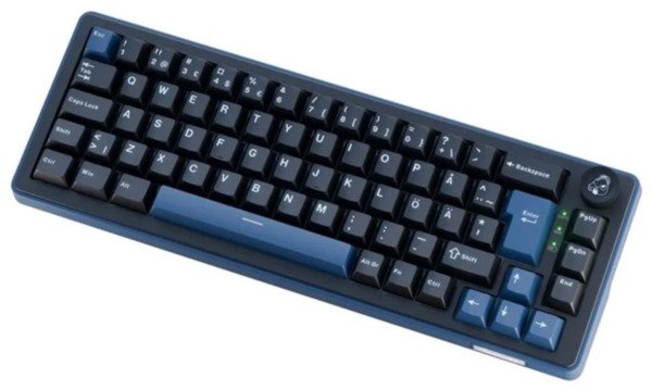 Ducky OK-M 65% tr&aring;dl&ouml;st mekaniskt speltangentbord, KTT Linear, svart