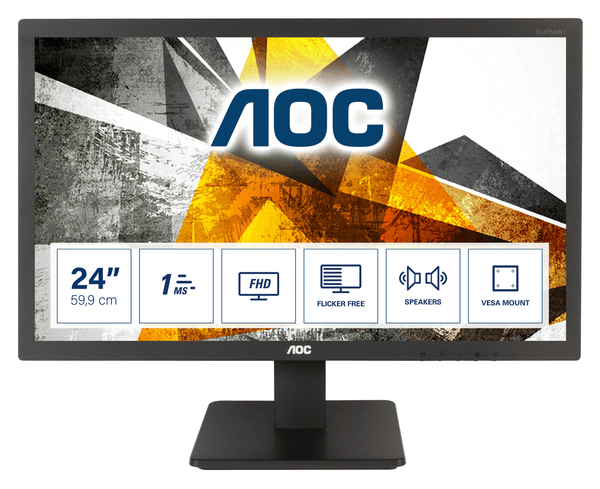 AOC 23.6" E2475SWJ, Full HD, TN - monitor