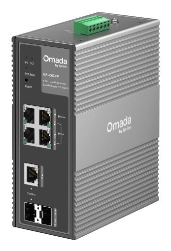 TP-Link Omada 6-Port Gigabit Industrial PoE+ -kytkin
