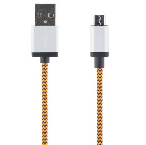 Streetz USB-A - Micro-USB B - cable, 1 m, Orange
