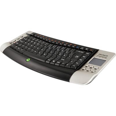 DELTACO langaton(RF) MCE-n&auml;pp&auml;imist&ouml;, touchpad ja hiiripainikkeet, USB