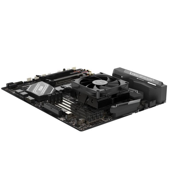 SAMA U40 CPU Air Cooler, 90 mm, Black