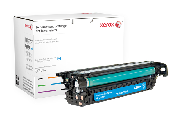 Xerox - Sinivihre&auml; - v&auml;riainekasetti (vastaavuus: HP CF321A) malleihin HP LaserJet Enterprise MFP M680dn, MFP M680f, LaserJet Enterprise Flow MFP M680z
