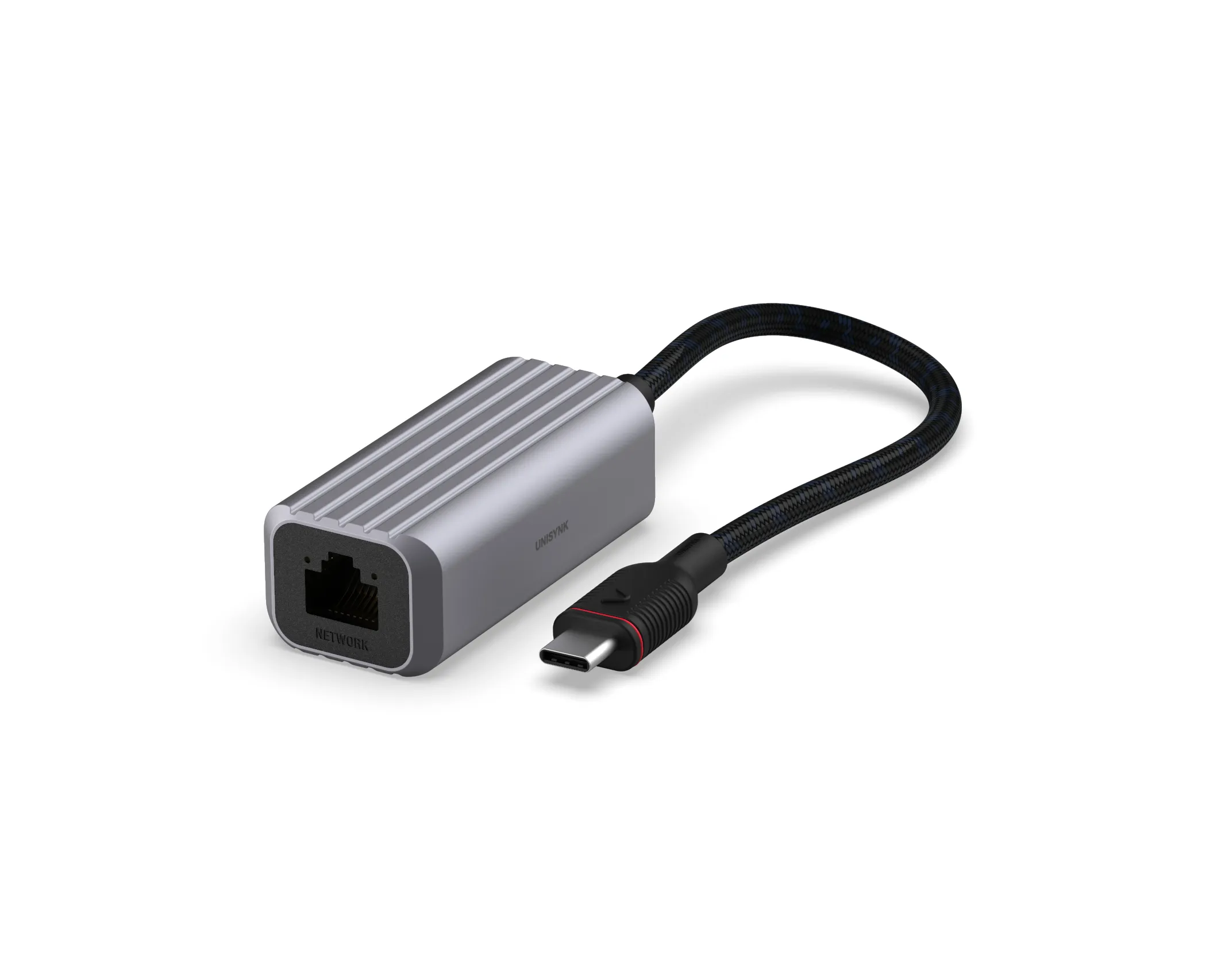 Unisynk USB-C to Gigabit Ethernet Adapter - Network adapter, Grey