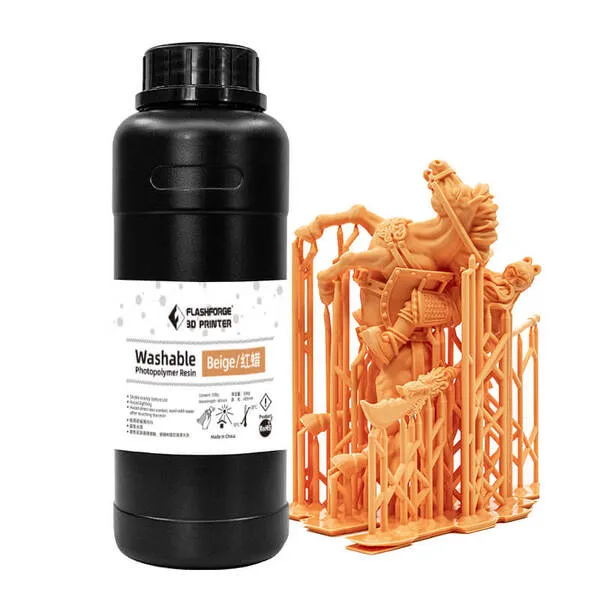 FLASHFORGE FLASHFORGE Washable Resin Beige 1L 3D Printing Resin