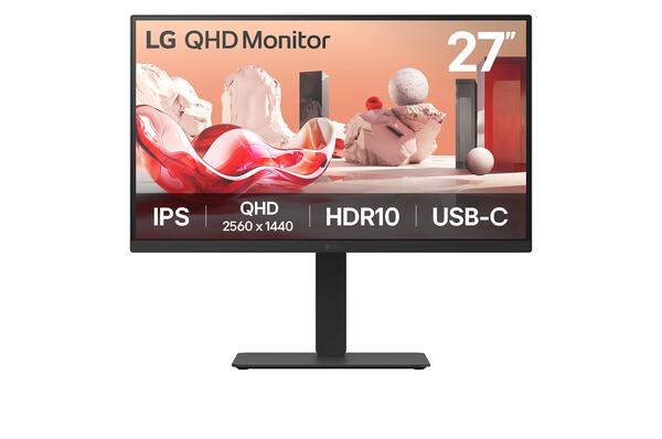 LG 27" 27BA75QB. QHD, 100Hz, PD 65W USB-C Daisy Chain, IPS - monitor