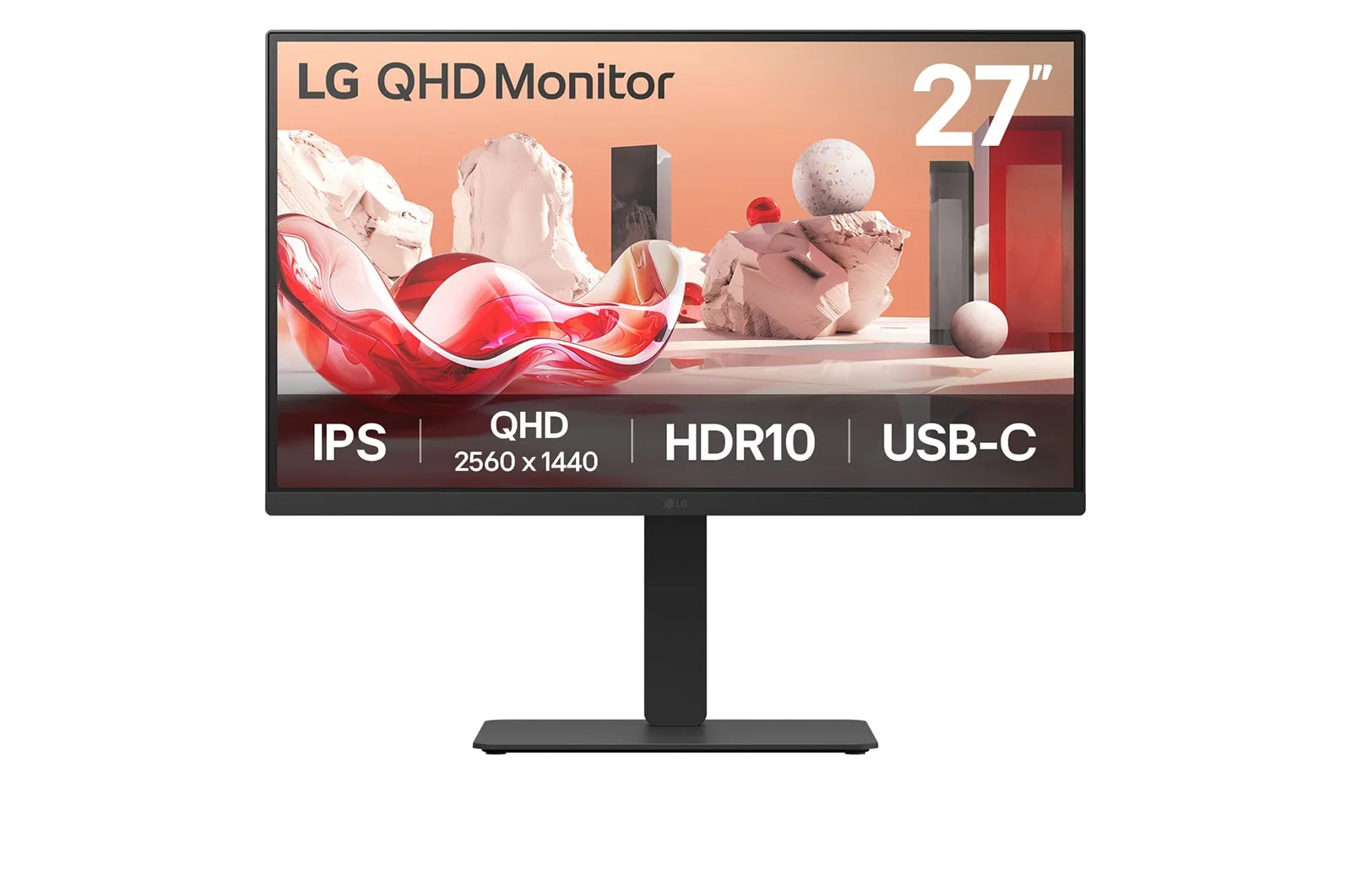 LG 27" 27BA75QB. QHD, 100Hz, PD 65W USB-C Daisy Chain, IPS - monitor