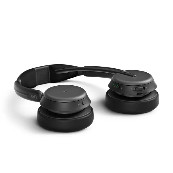 Epos Impact 1061T ANC (USB-A Dongle) -langattomat kuulokkeet mikrofonilla, Musta