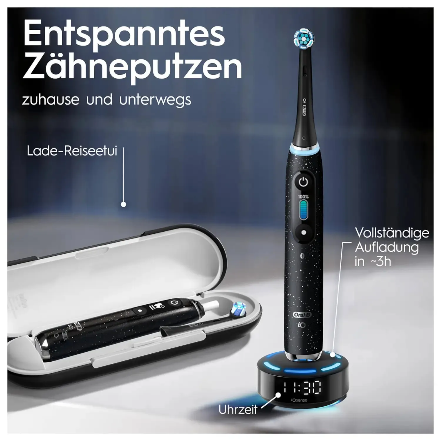 Oral-B iO Series 10 Black Onyx Luxe Edition -s&auml;hk&ouml;hammasharja, Musta